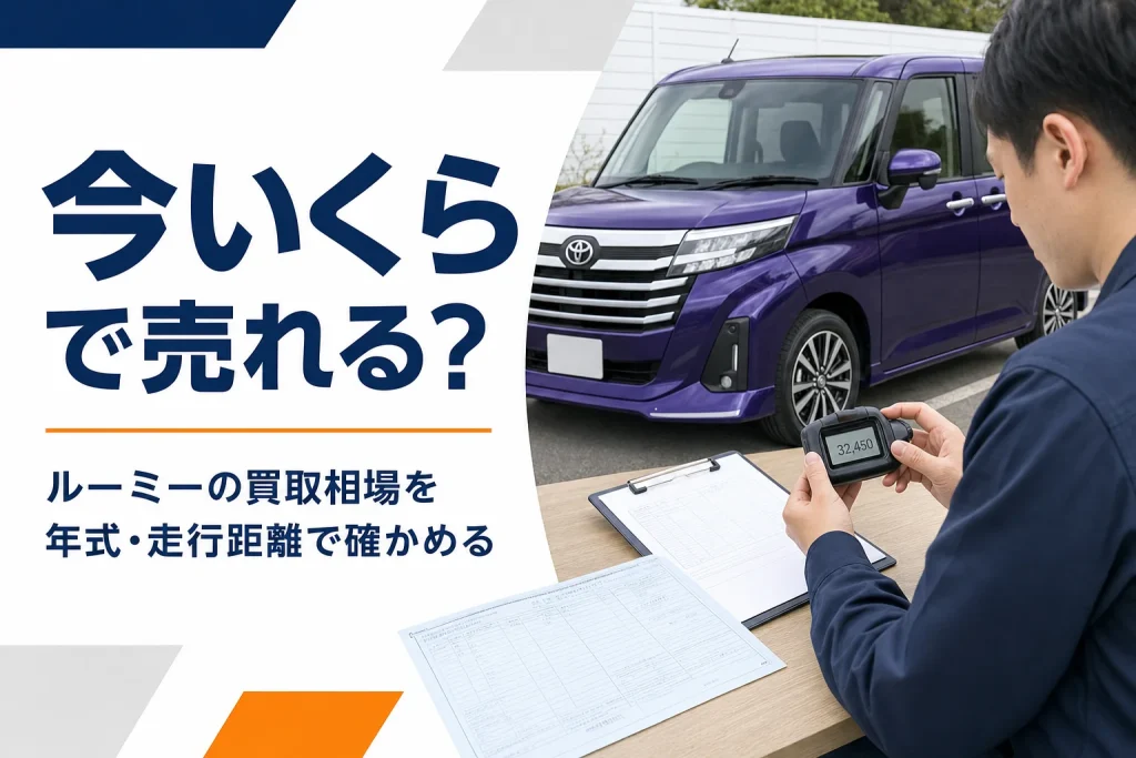 ルーミーの買取査定で走行距離を確認するイメージ写真