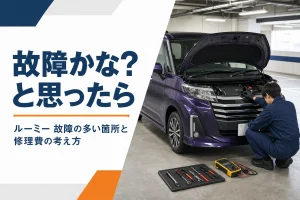 ルーミーの点検をしているイメージ