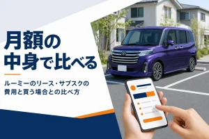 ルーミーをリースやサブスクで乗る費用を考えるイメージ