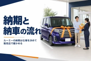 ルーミーの納車を待つイメージ