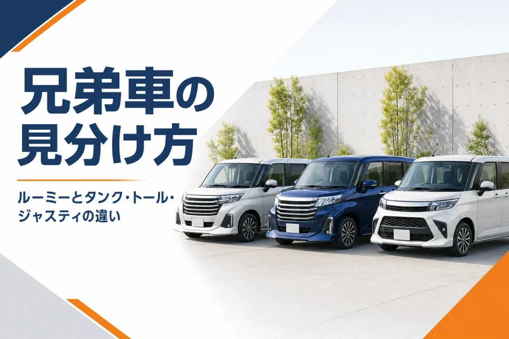 よく似たルーミーの兄弟車が並ぶイメージ