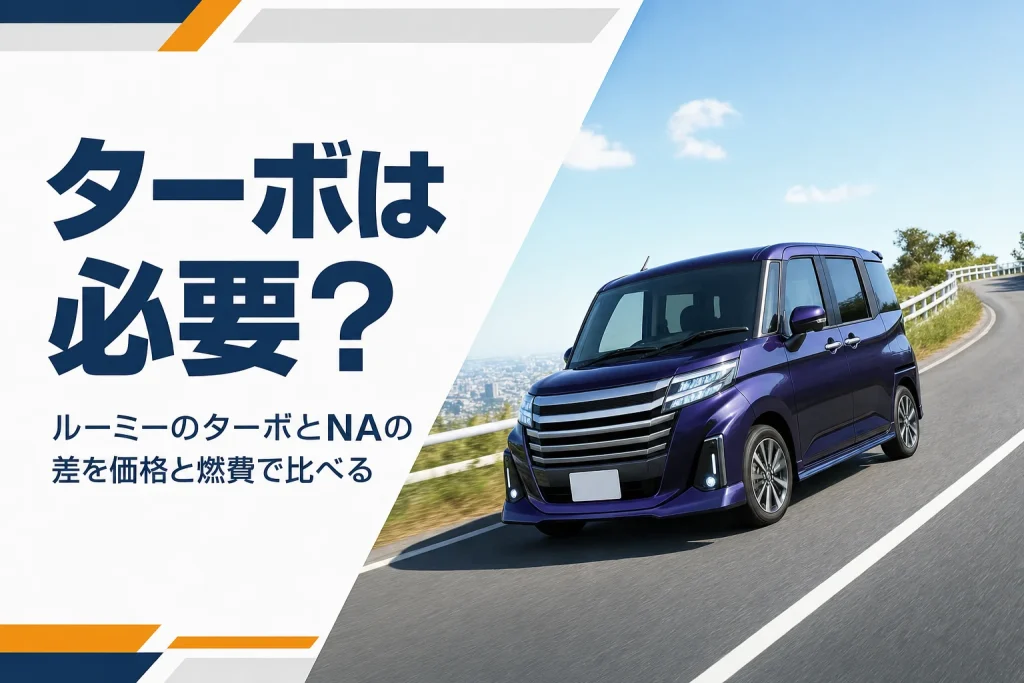 ルーミーのターボ車が坂道を走るイメージ